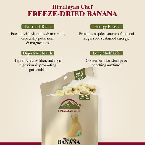 Himalayan Chef Freeze-Dried Banana Crisp - 10 Bags
